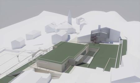 Vrtec Most na Soči_igrišče in atrij (M. Gregorski, Kontra arhitekti)